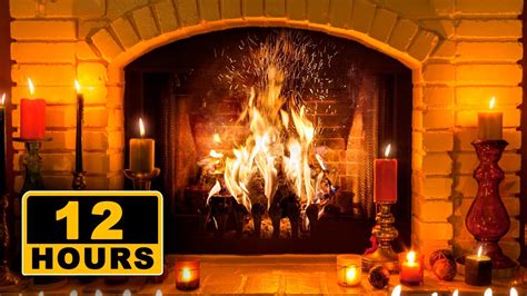 12 hours of relaxing fireplace sounds|fireplace sounds for sleeping.